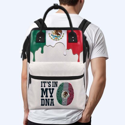 Está en mi ADN: mochila de viaje personalizada con diseño de pico de pato - ME008_DKB