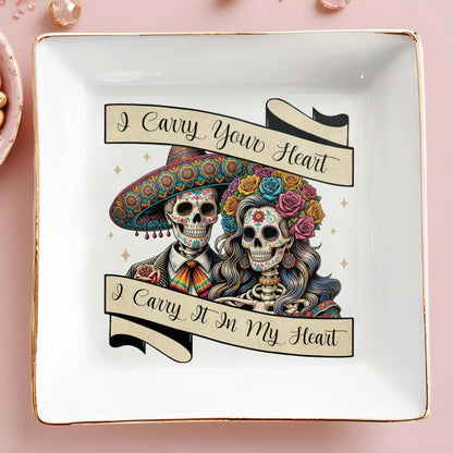 Llevo tu corazón, lo llevo en mi corazón - Plato de joyería personalizado - ME008_SCRD