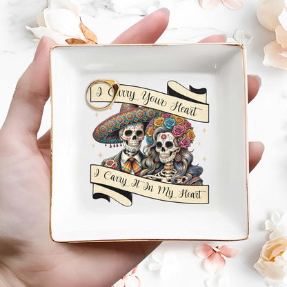 I Carry Your Heart I Carry It In My Heart - Personalized Custom Jewelry Dish - ME008_SCRD