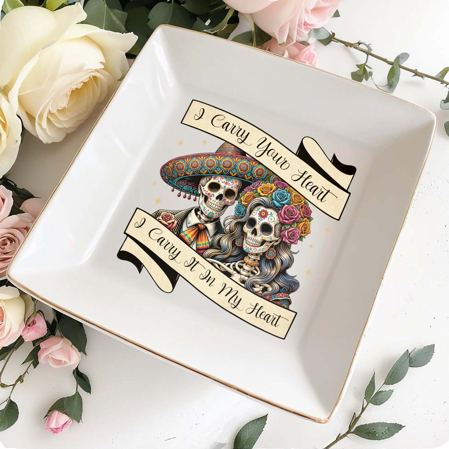 I Carry Your Heart I Carry It In My Heart - Personalized Custom Jewelry Dish - ME008_SCRD