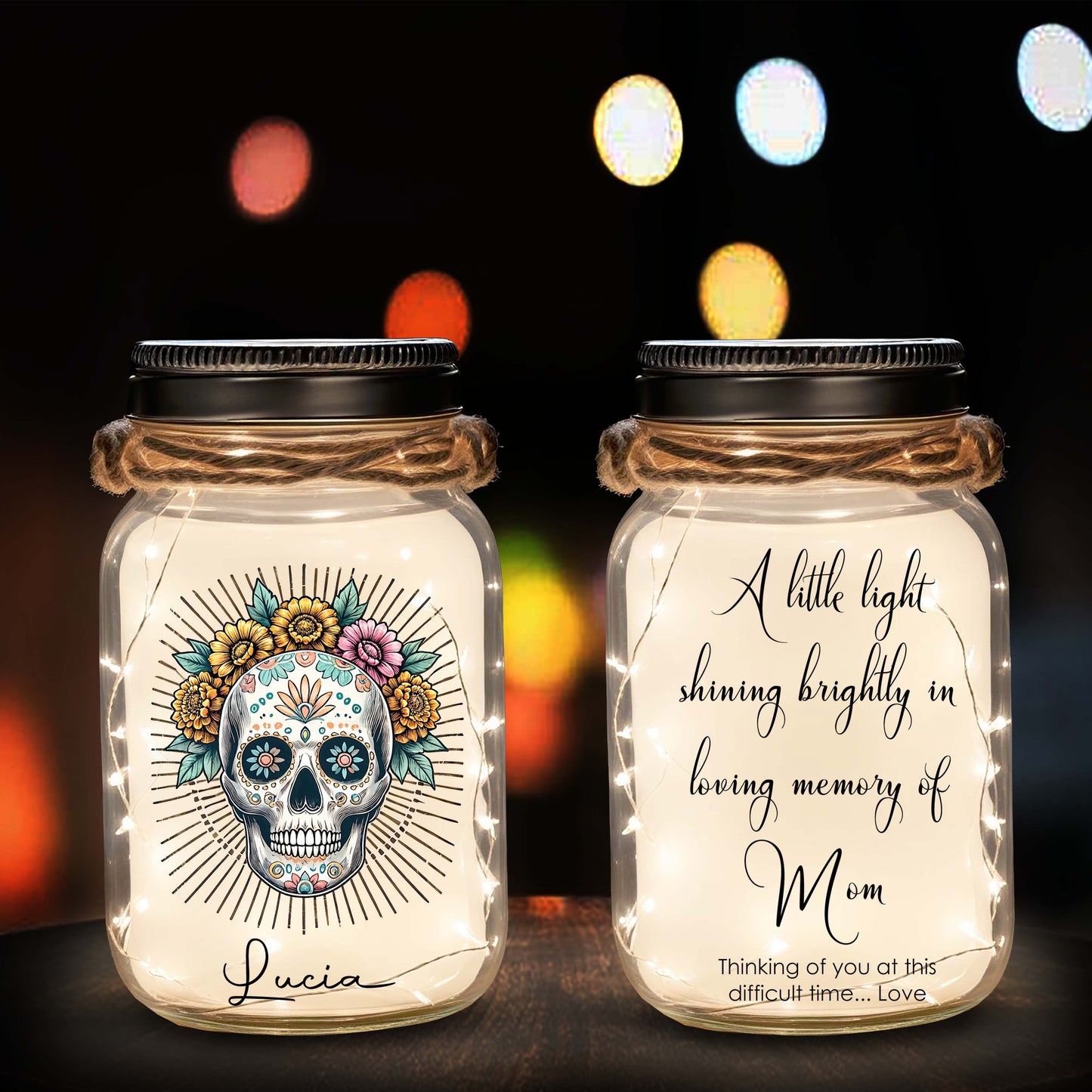 A Little Light  - Personalized Custom Mason Jar Light - ME009_JARL