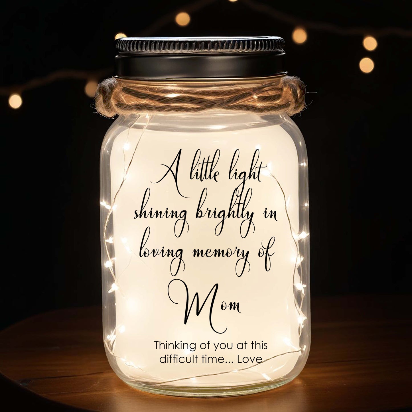 A Little Light  - Personalized Custom Mason Jar Light - ME009_JARL