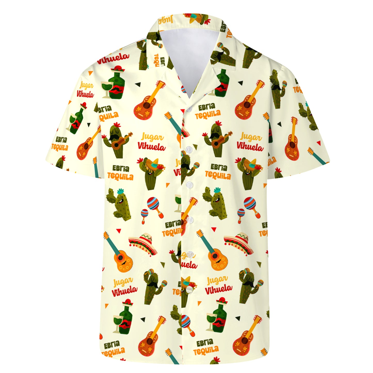 Icono de Doodle: Camisa hawaiana unisex personalizada - ME012_HW