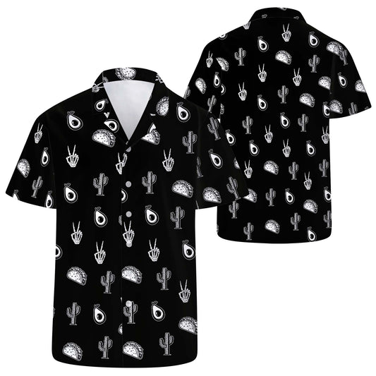 Doodle Icon - Camisa hawaiana unisex personalizada - ME013_HW