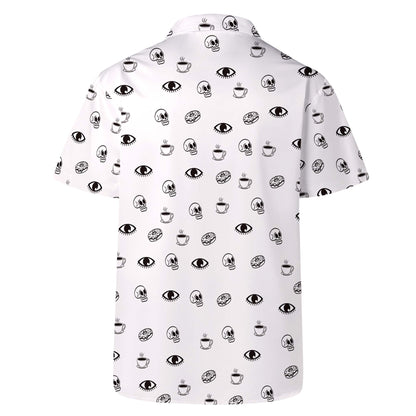 Icono de Doodle: Camisa hawaiana unisex personalizada - ME014_HW