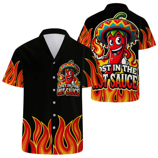 Lost In The Hot Sauce - Personalized Custom Unisex Hawaiian Shirt - ME018_HW