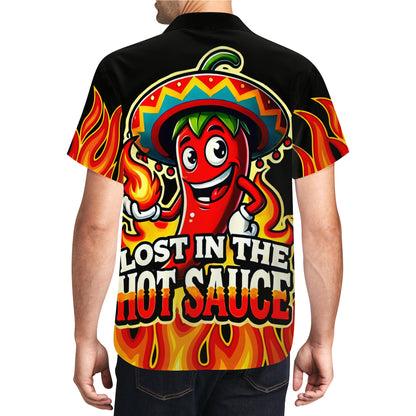 Lost In The Hot Sauce - Personalized Custom Unisex Hawaiian Shirt - ME018_HW