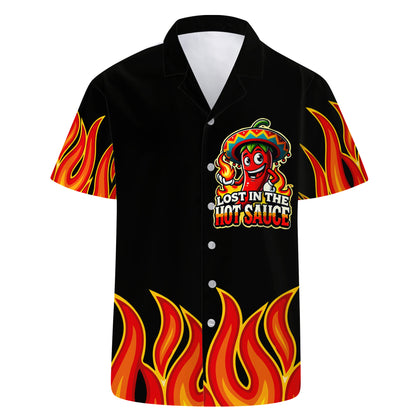 Lost In The Hot Sauce - Personalized Custom Unisex Hawaiian Shirt - ME018_HW