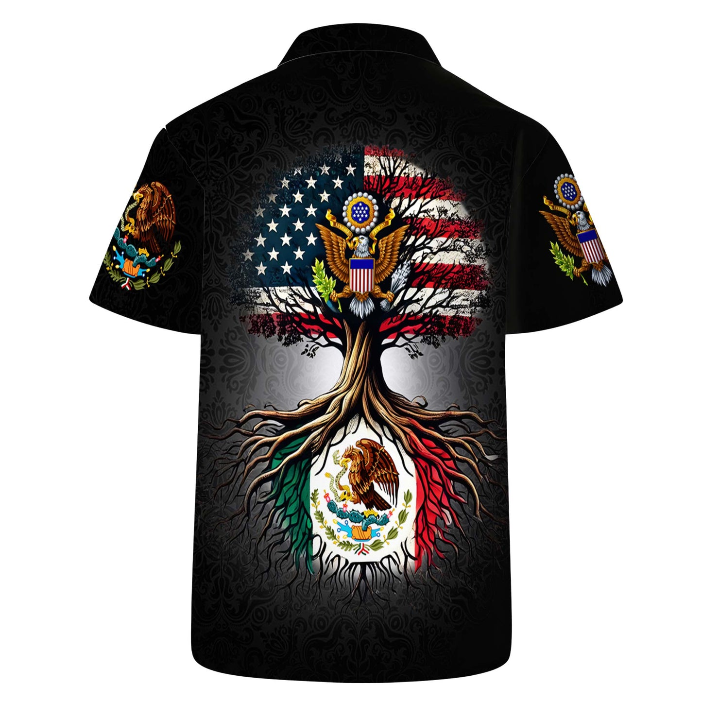 American Grown With Mexican Roots - Personalized Custom Unisex Hawaiian Shirt - ME019_HW