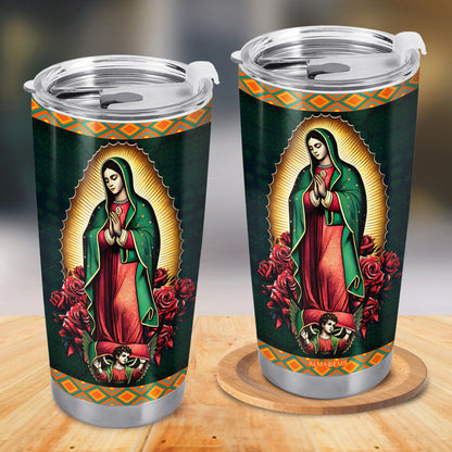 Our Lady Of Guadalupe - Personalized Custom Stainless Steel Tumbler 20oz 30oz - ME021_TB