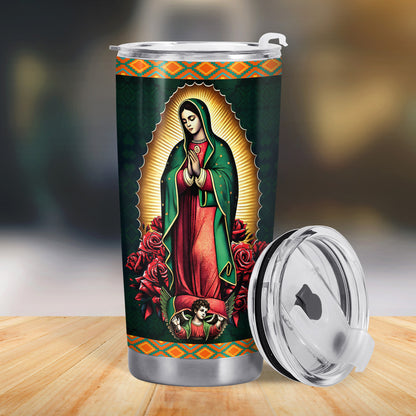 Our Lady Of Guadalupe - Personalized Custom Stainless Steel Tumbler 20oz 30oz - ME021_TB