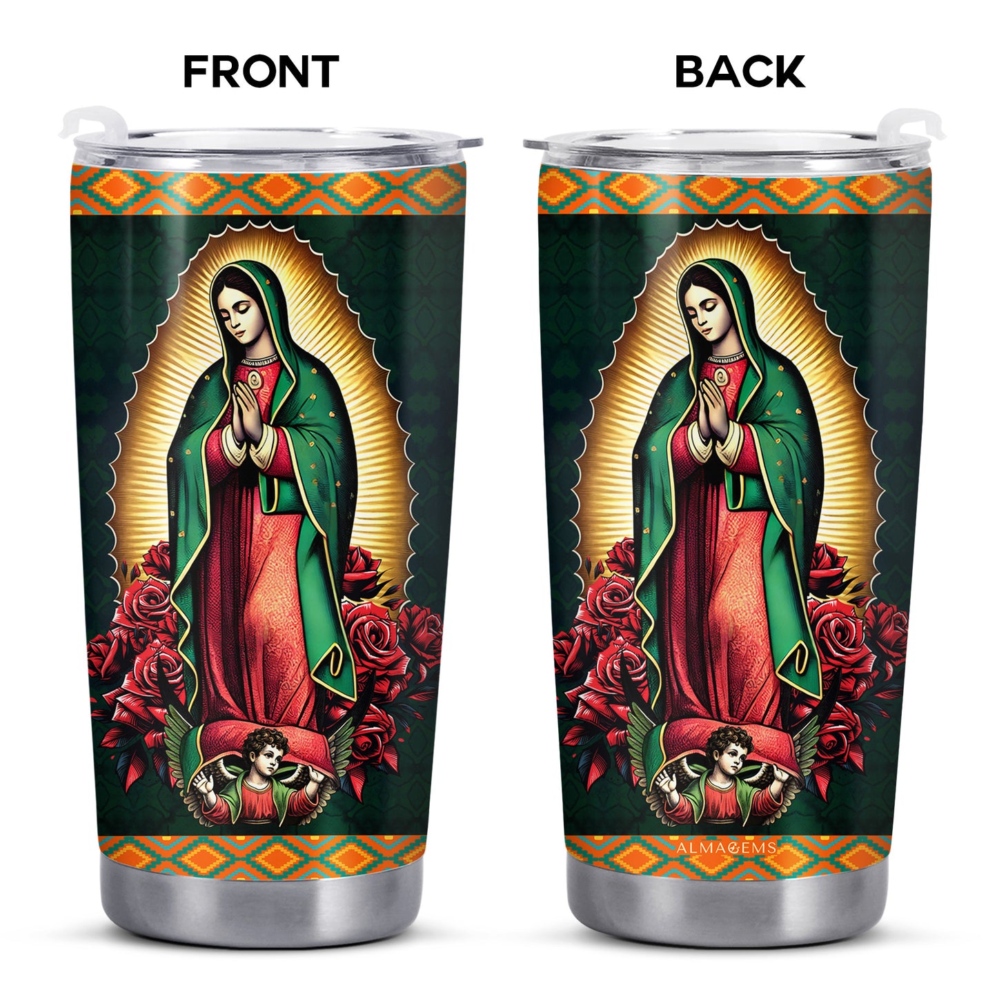 Our Lady Of Guadalupe - Personalized Custom Stainless Steel Tumbler 20oz 30oz - ME021_TB