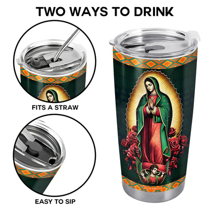 Our Lady Of Guadalupe - Personalized Custom Stainless Steel Tumbler 20oz 30oz - ME021_TB