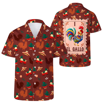 El Gallo - Camisa hawaiana unisex personalizada - ME022_HW