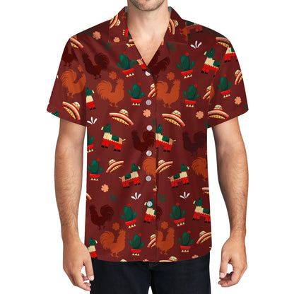 El Gallo - Camisa hawaiana unisex personalizada - ME022_HW