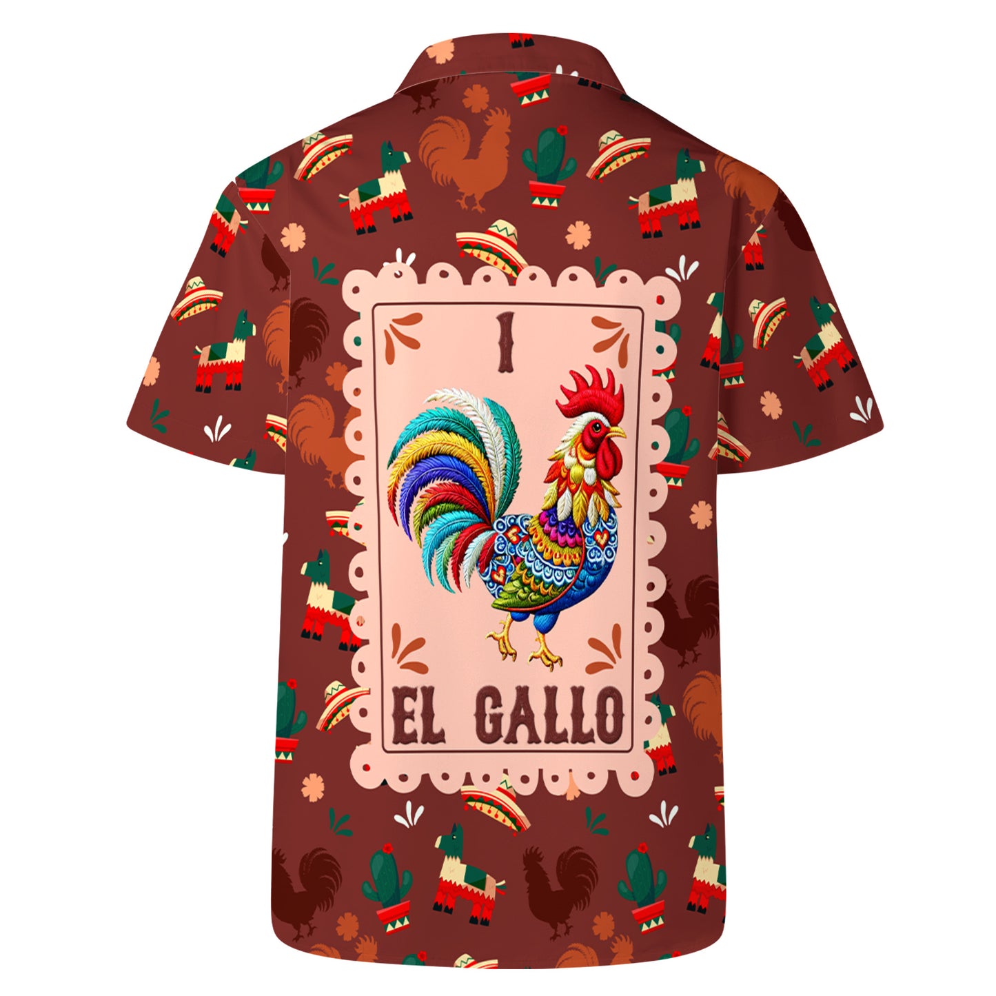 El Gallo - Camisa hawaiana unisex personalizada - ME022_HW