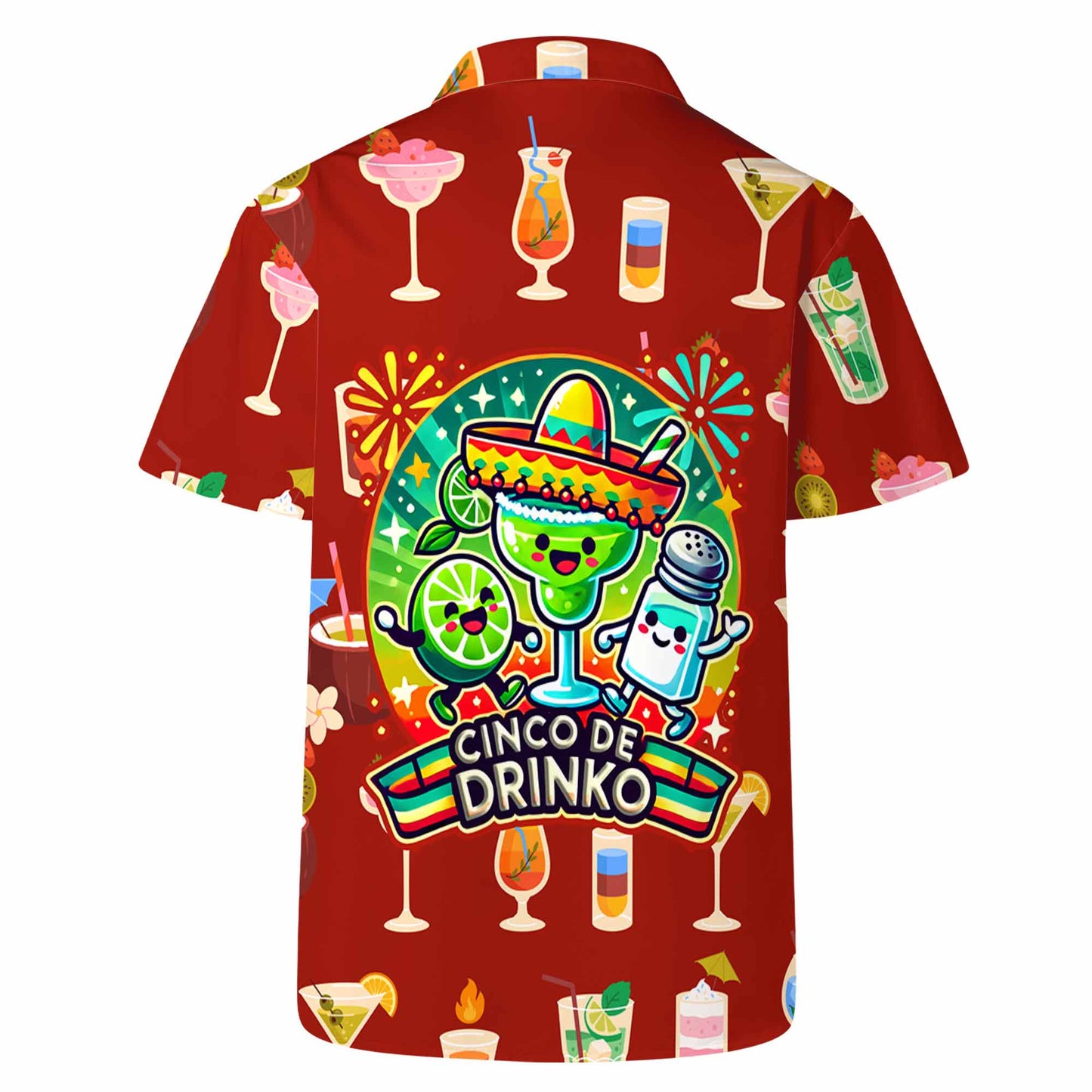 Cinco De Drinko - Camisa hawaiana unisex personalizada - ME027_HW