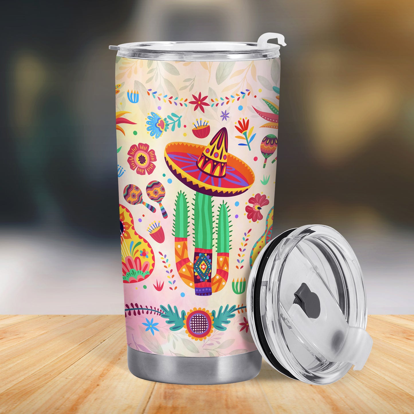 El Elemento Esencial LATINA - Vaso Personalizado de Acero Inoxidable 20oz 30oz - ME028_TB