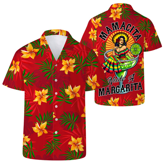 Mamacita Needs A Margarita - Personalized Custom Unisex Hawaiian Shirt - ME029_HW