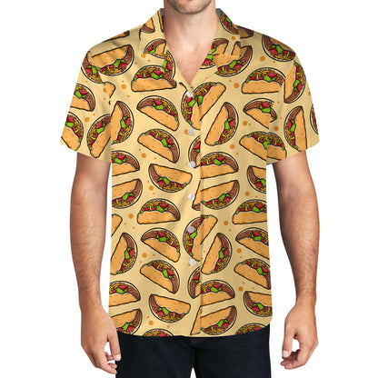 Taco en la boca con la frase "I'm Into Fitness" (Estoy en forma, taco en la boca) - Camisa hawaiana unisex personalizada - ME034_HW