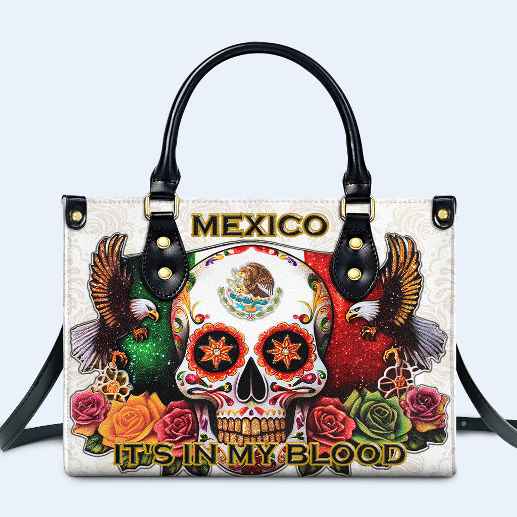 MÉXICO. LO LLEVO EN LA SANGRE - Bolso de piel personalizado - ME047_HB