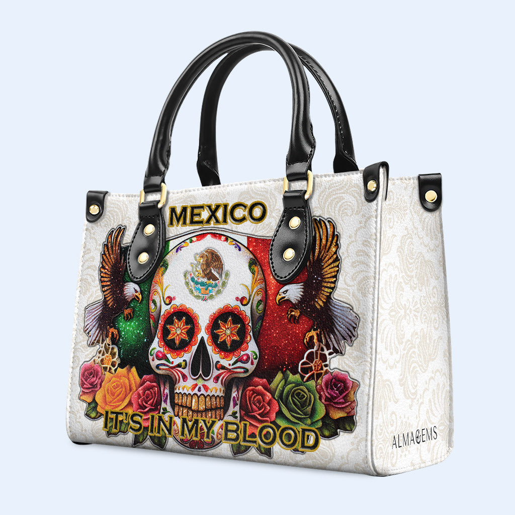 MÉXICO. LO LLEVO EN LA SANGRE - Bolso de piel personalizado - ME047_HB