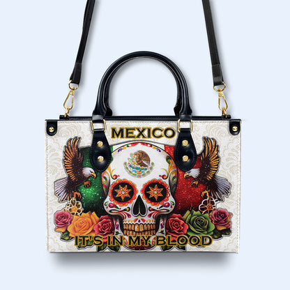 MÉXICO. LO LLEVO EN LA SANGRE - Bolso de piel personalizado - ME047_HB