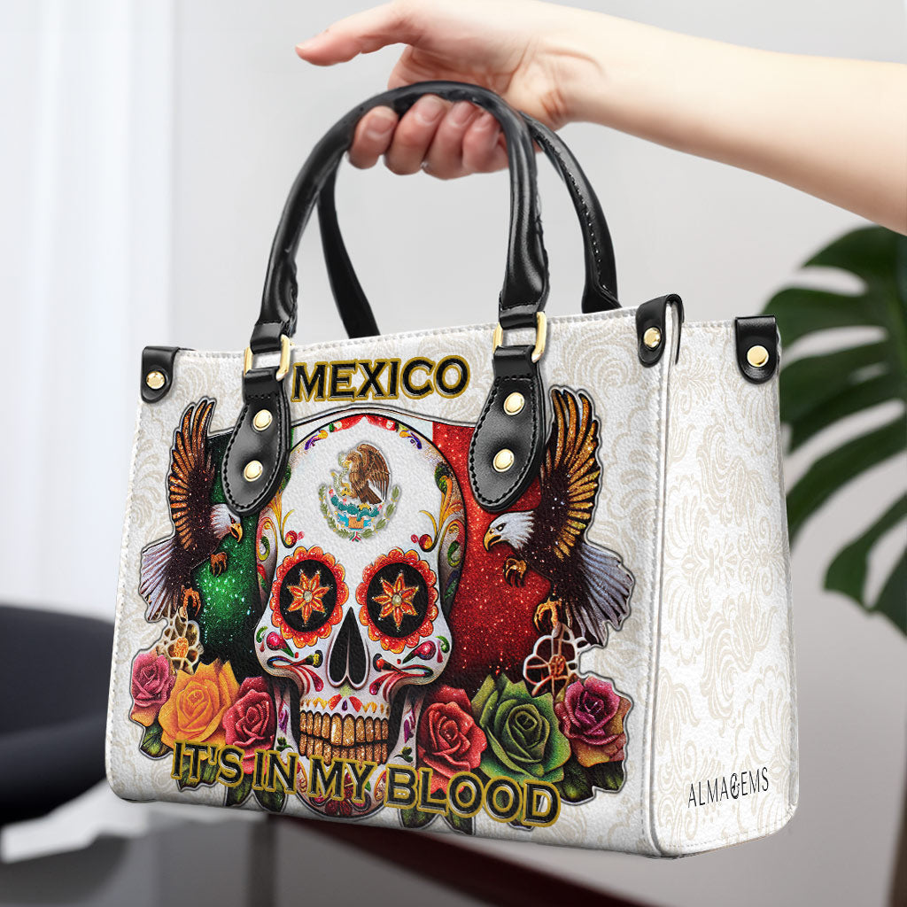 MÉXICO. LO LLEVO EN LA SANGRE - Bolso de piel personalizado - ME047_HB