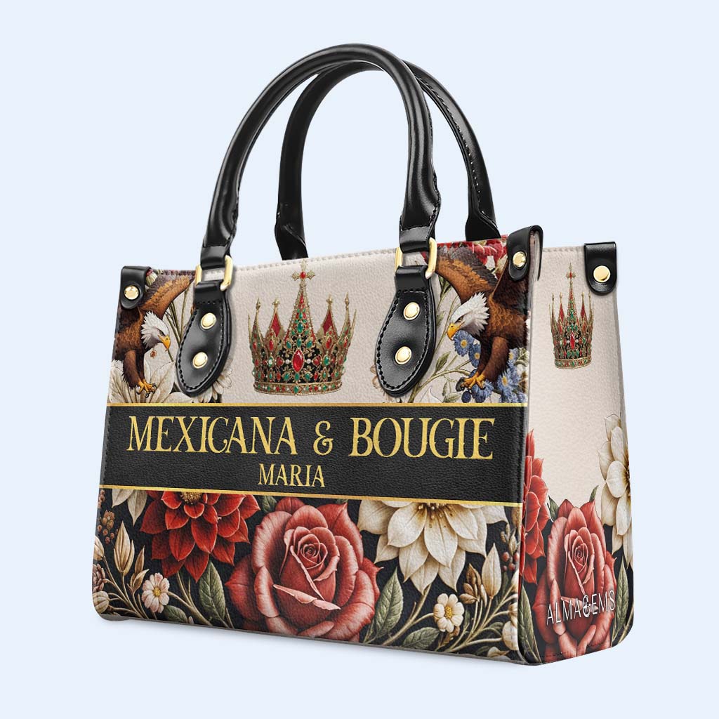 MEXICANA & BOUGIE - Personalized Custom Leather Handbag - ME049_HB