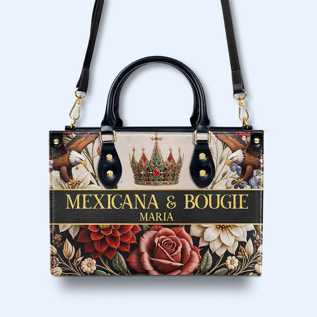 MEXICANA & BOUGIE - Personalized Custom Leather Handbag - ME049_HB