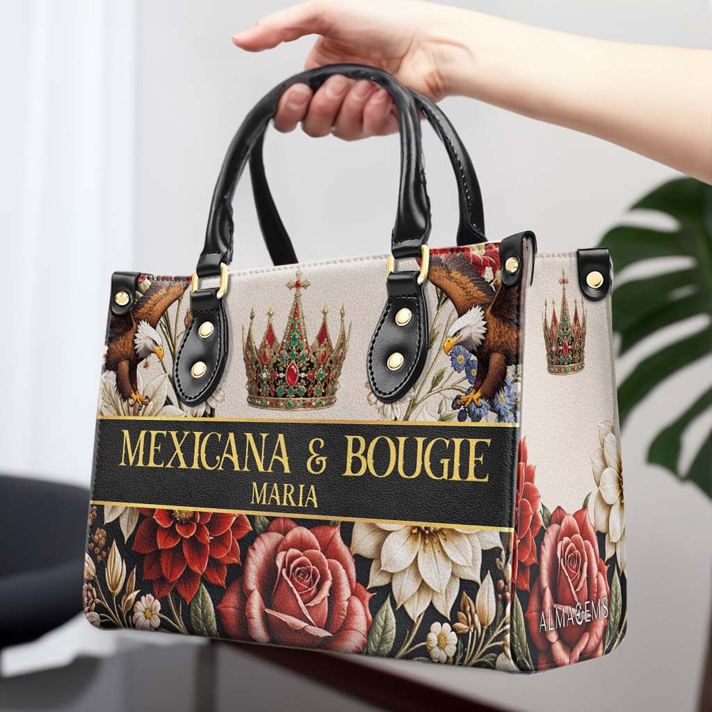 MEXICANA & BOUGIE - Personalized Custom Leather Handbag - ME049_HB