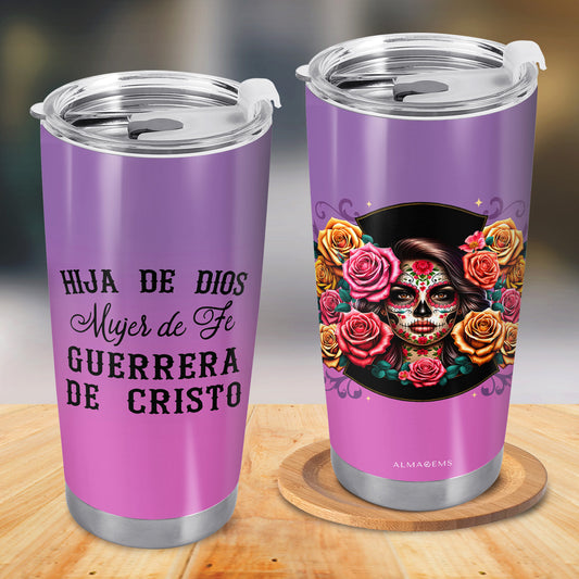 Hija De Dios - Vaso de acero inoxidable personalizado de 20 oz y 30 oz - ME052_TB