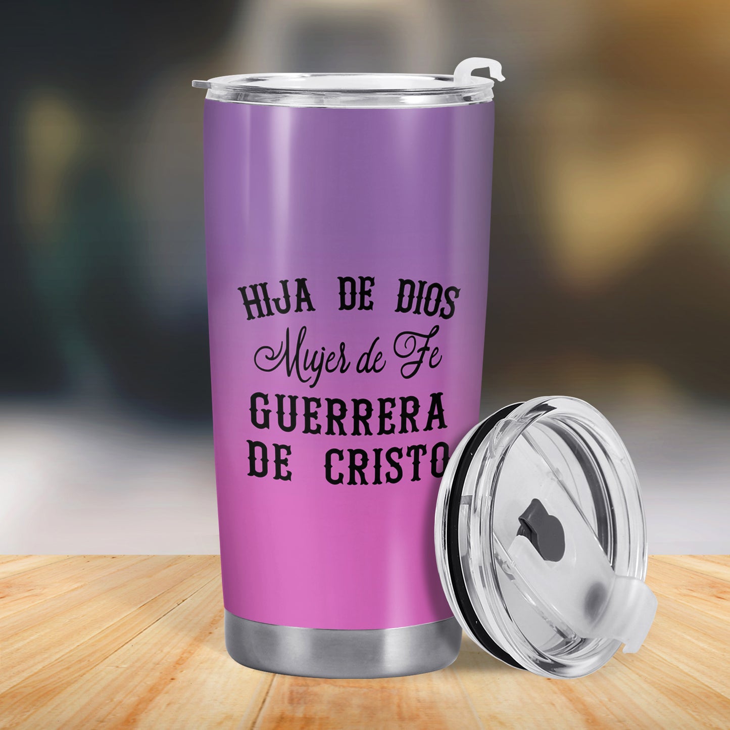 Hija De Dios - Vaso de acero inoxidable personalizado de 20 oz y 30 oz - ME052_TB