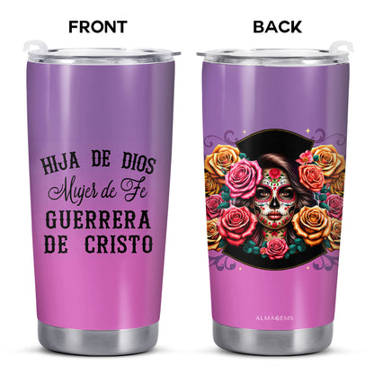 Hija De Dios - Vaso de acero inoxidable personalizado de 20 oz y 30 oz - ME052_TB