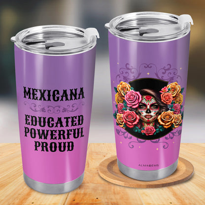 La niña y las rosas - Vaso de acero inoxidable personalizado de 20 oz y 30 oz - ME053_TB