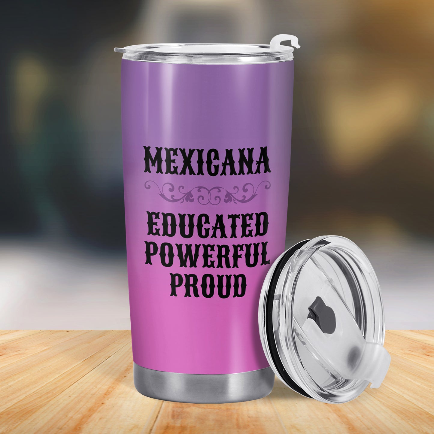 La niña y las rosas - Vaso de acero inoxidable personalizado de 20 oz y 30 oz - ME053_TB