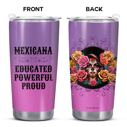 La niña y las rosas - Vaso de acero inoxidable personalizado de 20 oz y 30 oz - ME053_TB