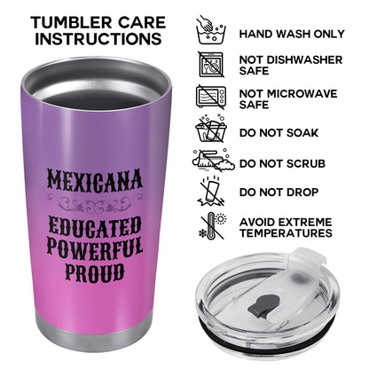 La niña y las rosas - Vaso de acero inoxidable personalizado de 20 oz y 30 oz - ME053_TB