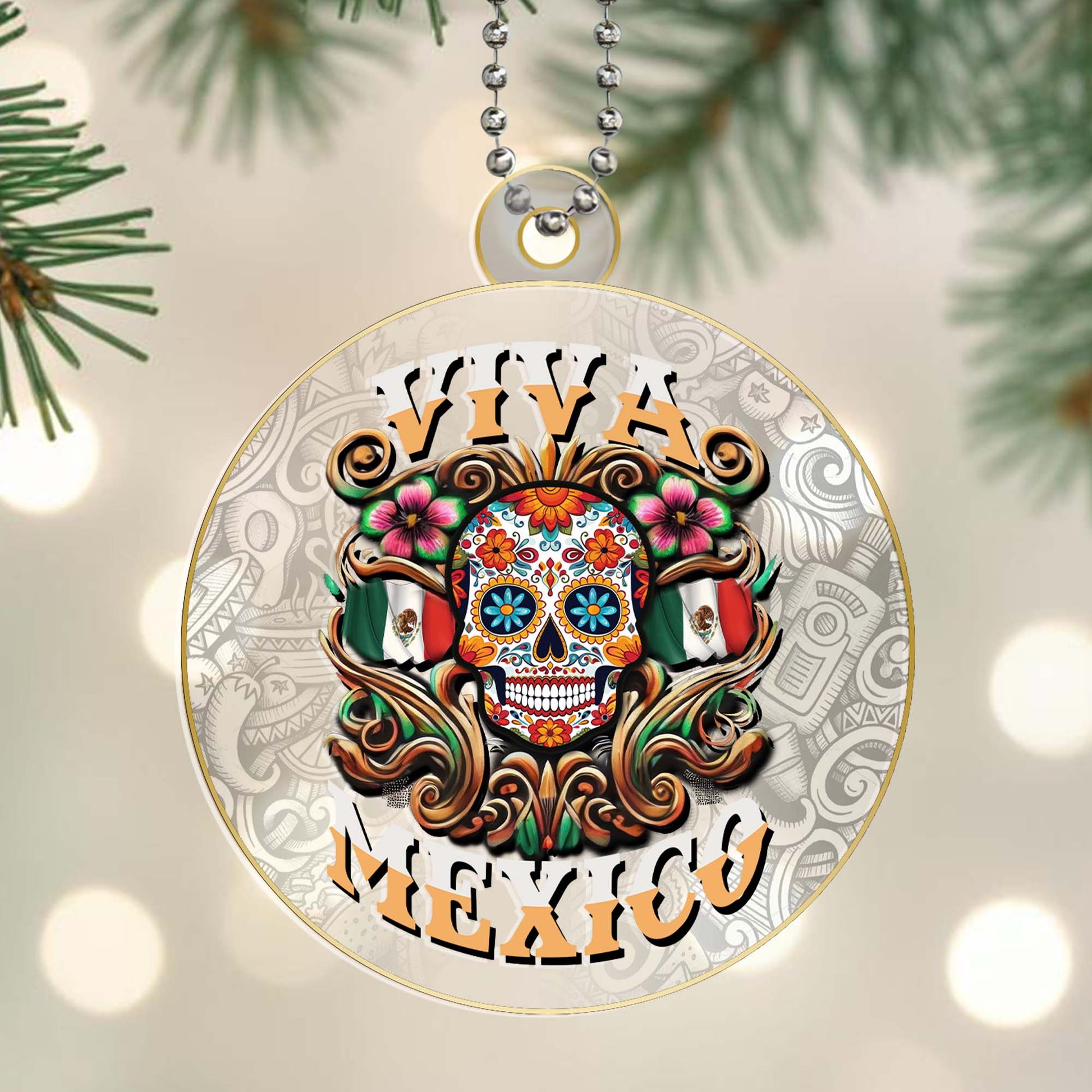 Viva Mexico Colorful Sugar Skull Design