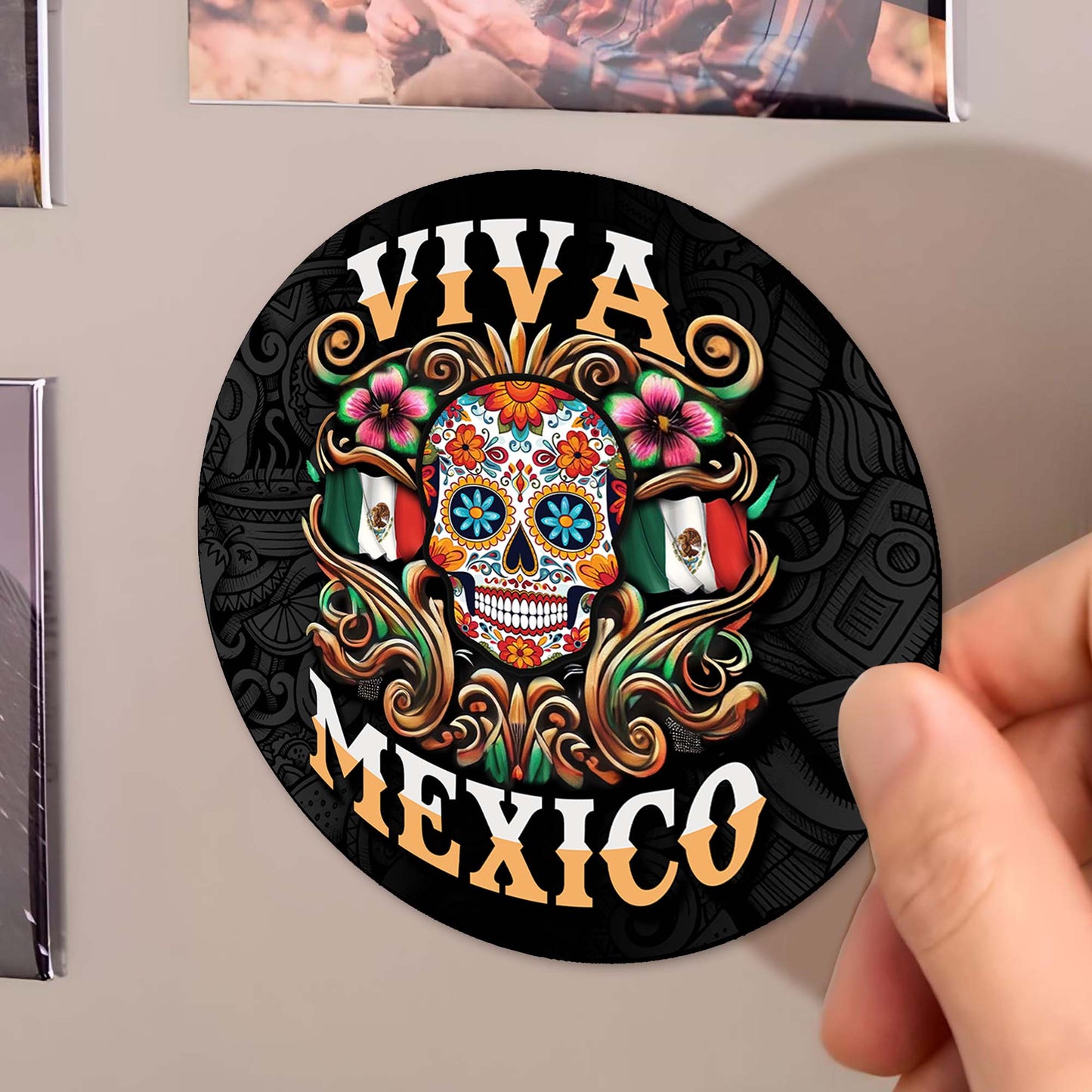 Viva Mexico Celebratory Art Magnet