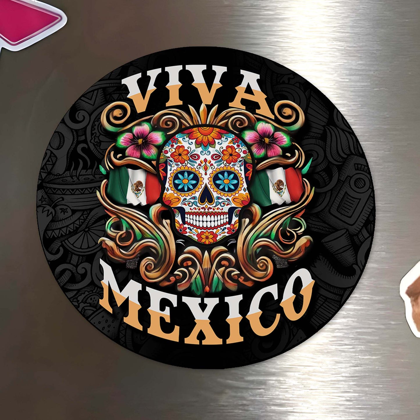 Viva Mexico Celebratory Art Magnet