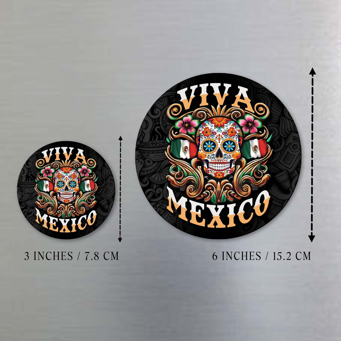 Viva Mexico Celebratory Art Magnet