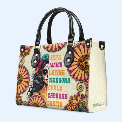 JEFA. MAMA. LATINA - Bolso de mano de piel personalizado - ME061_HB