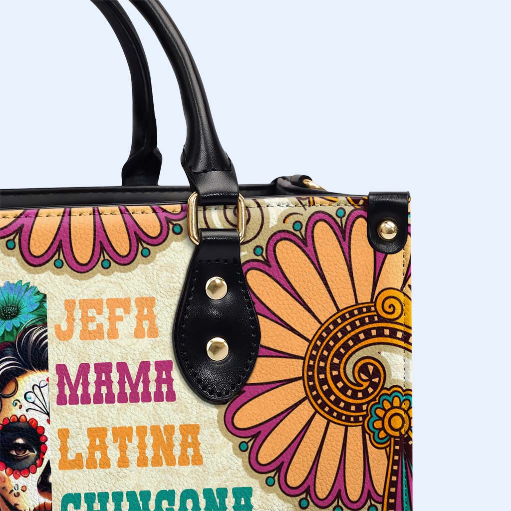 JEFA. MAMA. LATINA - Bolso de mano de piel personalizado - ME061_HB