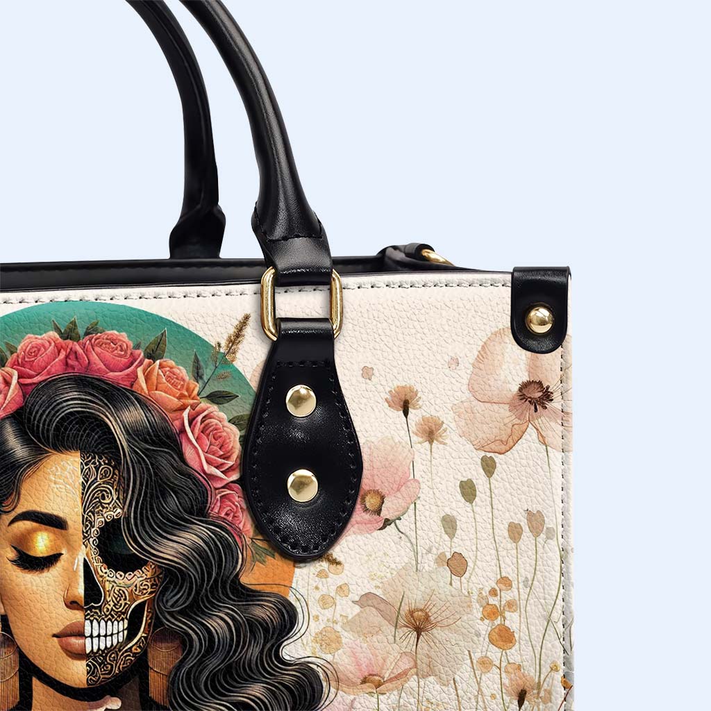 Encuentra a alguien que cultive flores - Bolso de cuero personalizado - ME065_HB