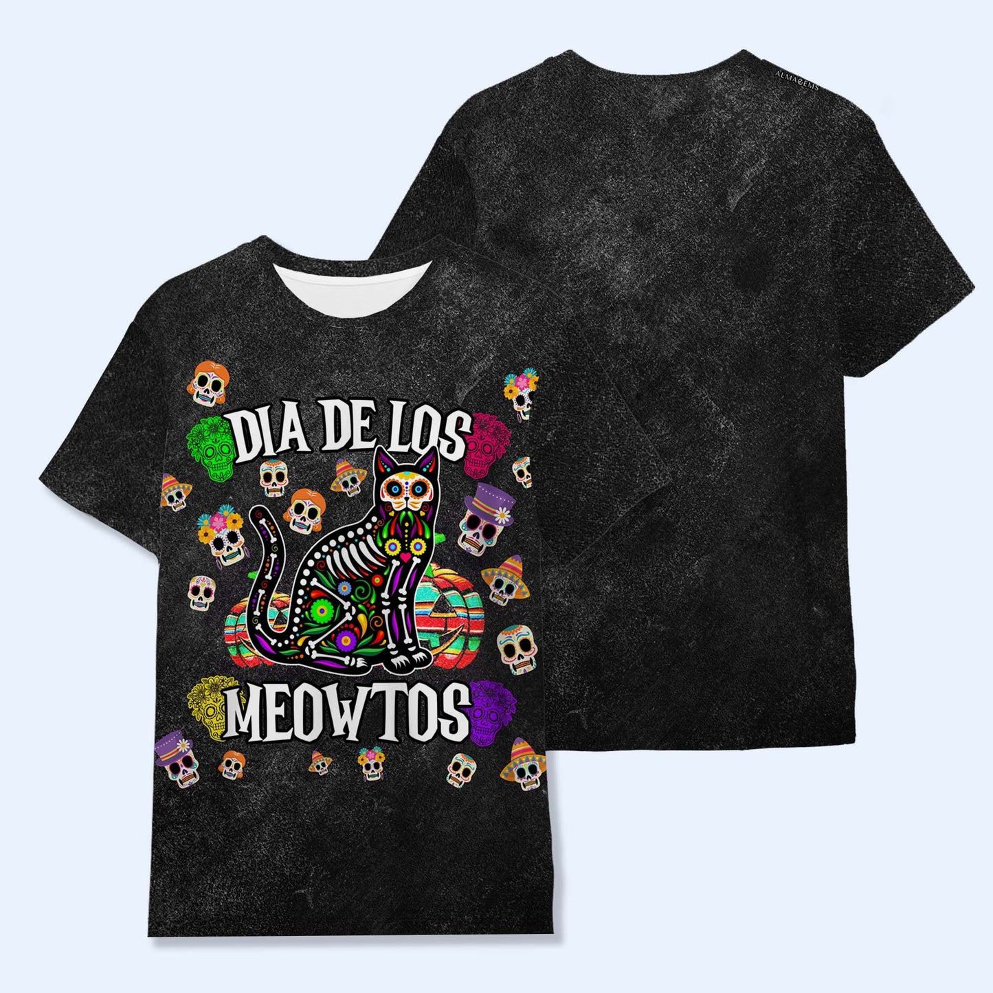 DIA DE LOS MEOWTOS - Personalized Custom Unisex All-Over Printed T-Shirt - ME066_3T