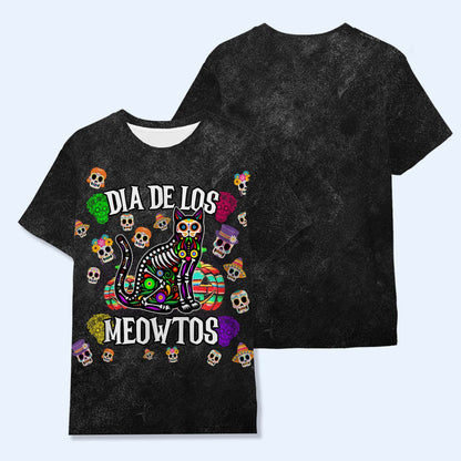 DIA DE LOS MEOWTOS - Personalized Custom Unisex All-Over Printed T-Shirt - ME066_3T