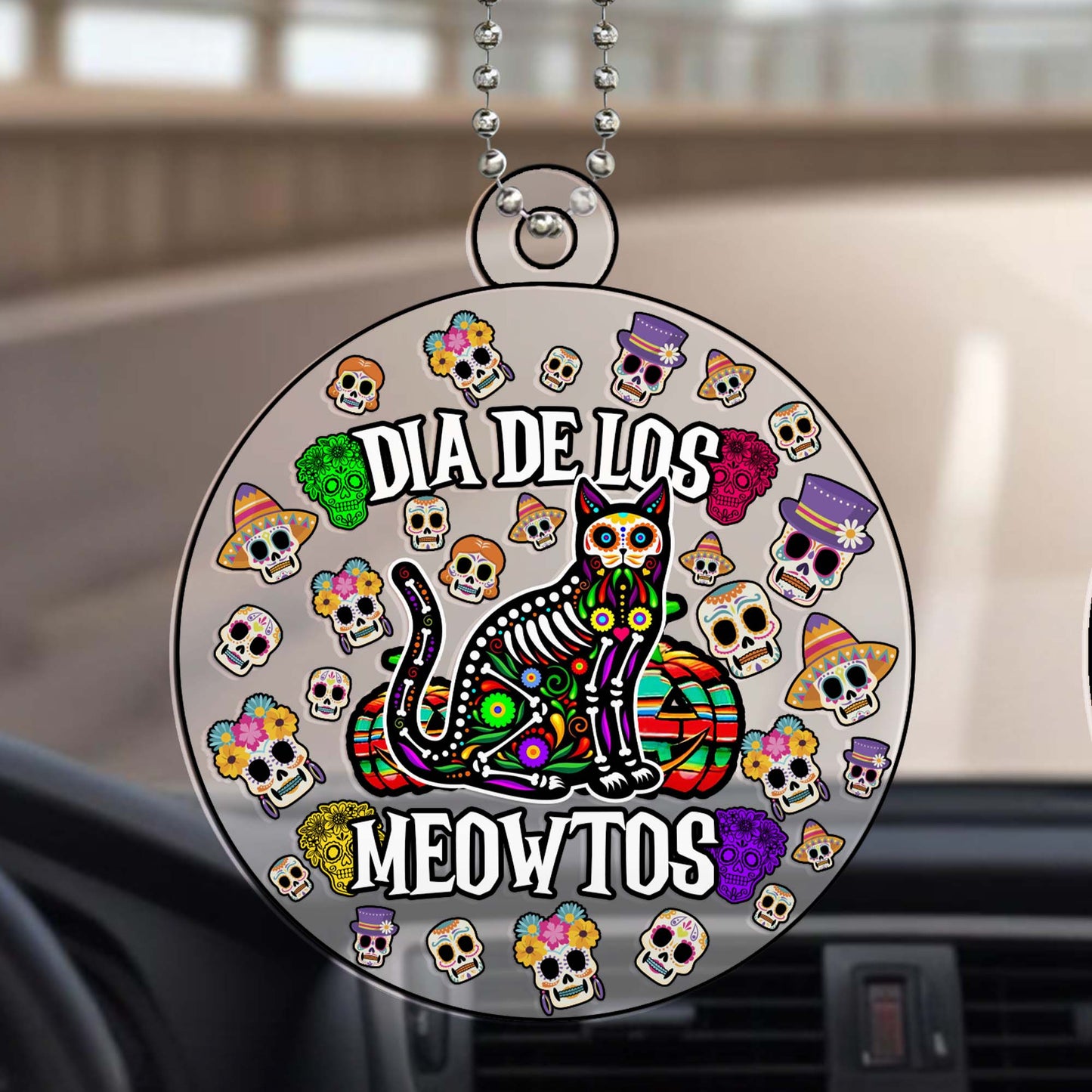 Dia De Los Meowtos Calavera Cat Ornament