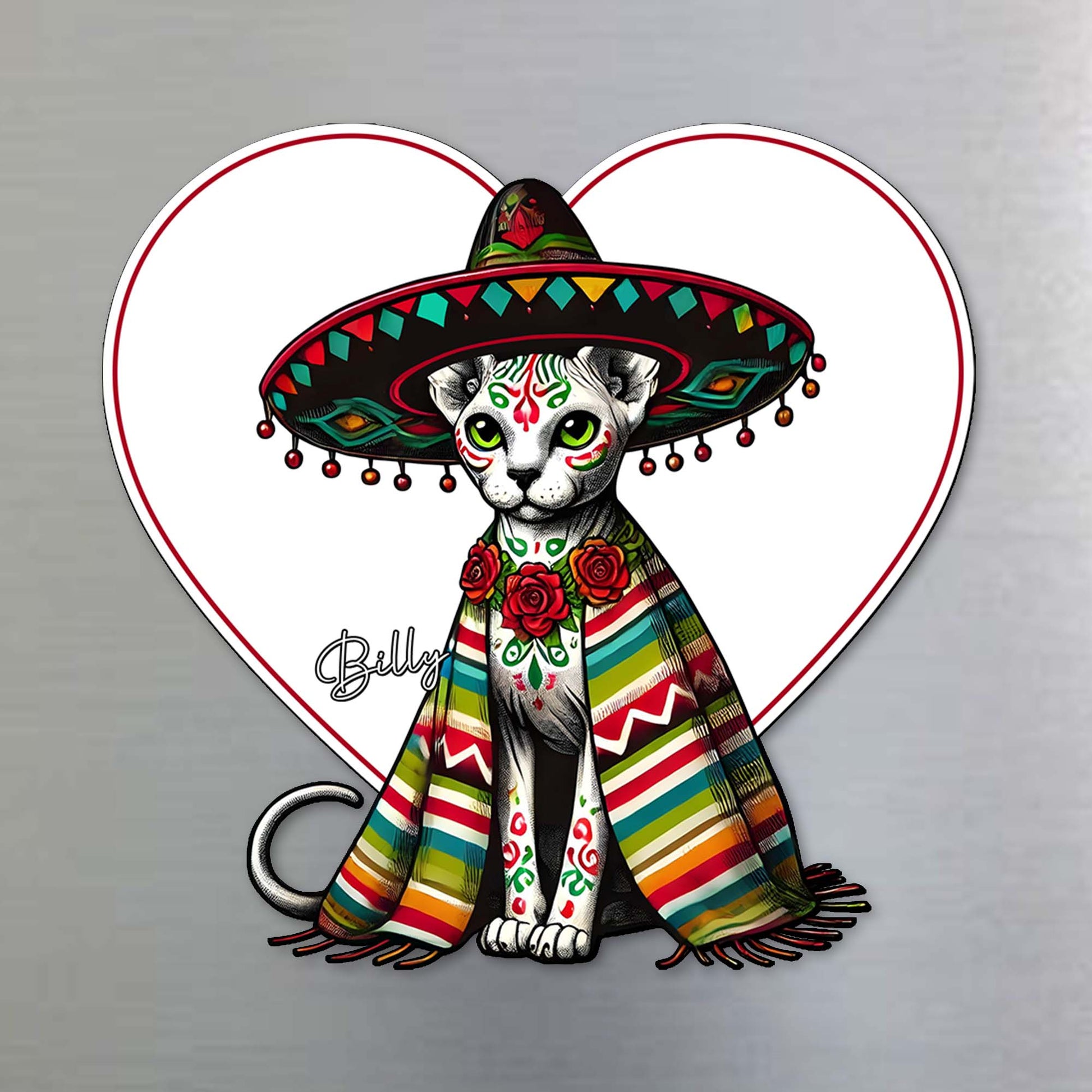 Customize Your Pet's Name in Dia De Los Muertos Style