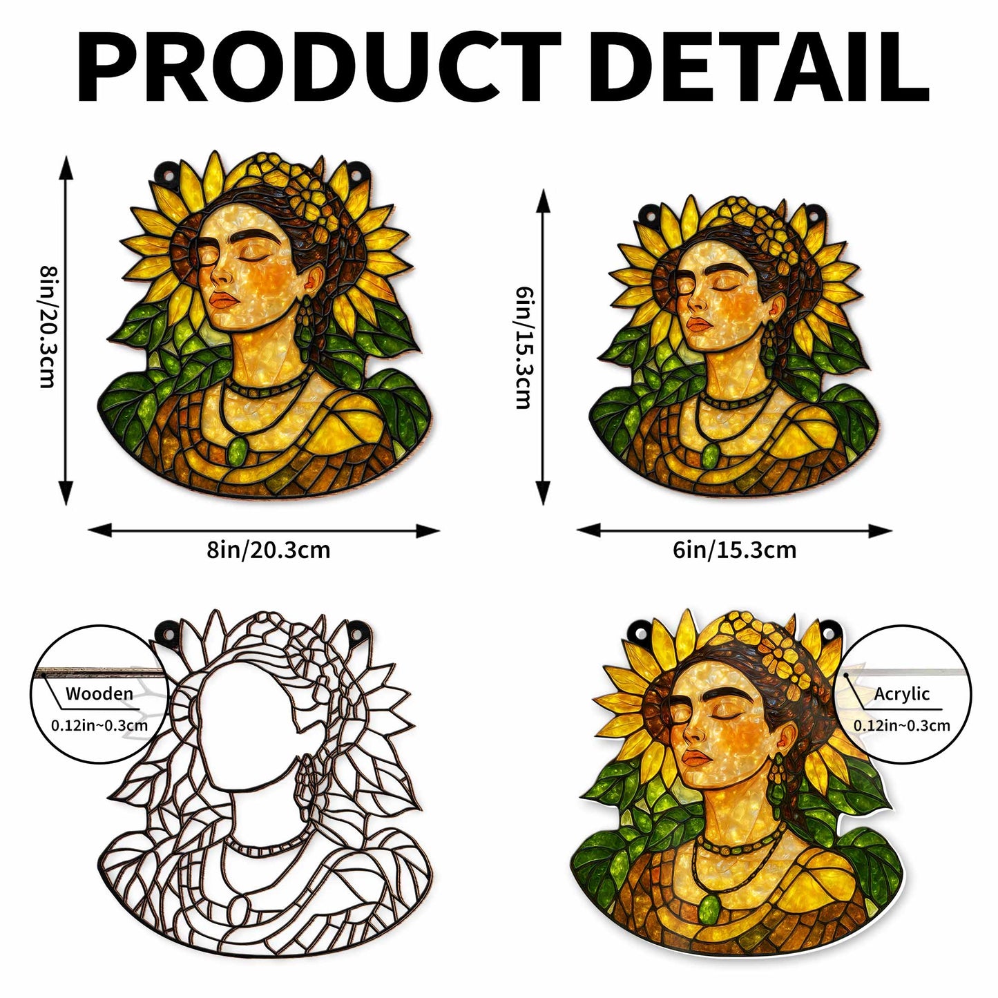 Serene Woman Adorned With Sunflowers